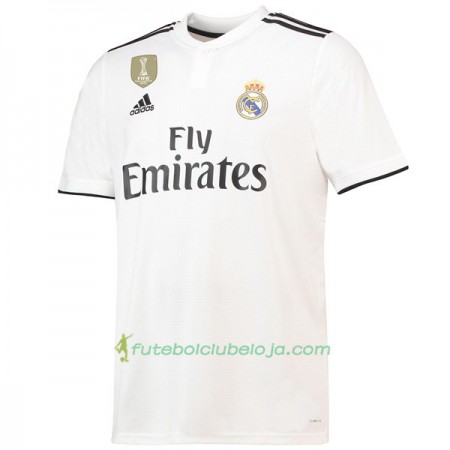 Camisola Real Madrid Equipamento Principal 2018-2019 Manga Curta